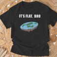 Flat Earth Die Erde Ist Flach Erde Disk T-Shirt Geschenke für alte Männer