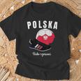 Football Jersey Polska Flag Poland Flags Football Jersey T-Shirt Geschenke für alte Männer