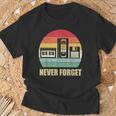 Never Forget Audio Cassette 70S 80S 90S T-Shirt Geschenke für alte Männer