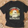 I Found This Humerus Halloween Ghost Bone Spooky T-Shirt Gifts for Old Men