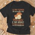 Fungaiolo Fungo Cacciatore Tecnica Di Raccolta Dei Funghi Maglietta Regalos para ancianos