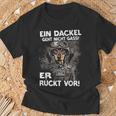 Dachshund Ein Dackel Geht Nicht Gassi Er Rücktor Ein Dachshund T-Shirt Geschenke für alte Männer