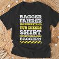 Digger Driver Digger Driver Digger Retirement Pension T-Shirt Geschenke für alte Männer