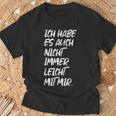 Quote Ironie Nicht Leicht Mir Mir Selber T-Shirt Geschenke für alte Männer