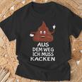 Furzen Pupsen Aus Dem Weg Ich Muss Kacken T-Shirt Geschenke für alte Männer