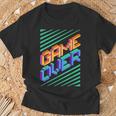 Game Over Iintage Retro Console Ps5 Gaming T-Shirt Geschenke für alte Männer