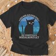 Geh Mir Aus Dem Weg Du Unnötiger Sozialkontakt Cats Retro T-Shirt Geschenke für alte Männer