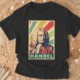 Georg Friedrich Händelintage Colours T-Shirt Geschenke für alte Männer