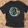 Giappone Carpa Koi Giapponese Cerchio Zen Yin Yang Yoga Maglietta Regalos para ancianos
