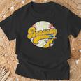 Lets Go Bananas Banana Playing Baseball Baseball Player T-Shirt Gifts for Old Men