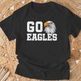 Go Eagles School Team Spirit Dress Up Day Eagle Mascot T-Shirt Gifts for Old Men