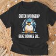 Guten Morgen Ganz Dünnes Eis Slogan Penguin T-Shirt Geschenke für alte Männer