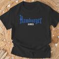 Hamburg Boys' With Lettering Hansestadt S T-Shirt Geschenke für alte Männer