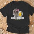 Hamsti Tasty Beer Sad Hamster Meme Lustiger Hamster T-Shirt Geschenke für alte Männer