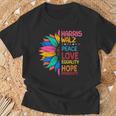 Harris Walz Peace Love Equality Hope Diversity T-Shirt Gifts for Old Men