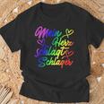 My Heart Beats Schlager Lgbtq Pride Gay Lesbian Queer T-Shirt Geschenke für alte Männer