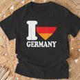 With I Heart Deutschland I Heart Germany Germany Flag T-Shirt Geschenke für alte Männer