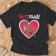 Herzmadl Deer Dirndl Costume Women's T-Shirt Geschenke für alte Männer