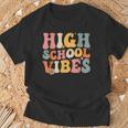 High School Vibes High School Team Retro 1St Day Of School T-Shirt Gifts for Old Men