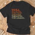 Hombre Cumpleaños Regalo Cosechaintage 1954 Year Man Myth Legend Camiseta unisex Regalos para ancianos