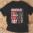 Hurra Der Lauch Wird 18 18Th Birthday 18Th Honourful Fun T-Shirt Geschenke für alte Männer