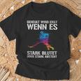 Ice Hockey Player Geheult Wird Wenn Es Blutet Or Absteht S T-Shirt Geschenke für alte Männer