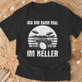 Ich Bin Dann Mal Im Keller Drums Ich Bin Dann Mal T-Shirt Geschenke für alte Männer