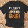 Ich Bin Der 2 Kisten Sind Machbar Nachbar T-Shirt Geschenke für alte Männer