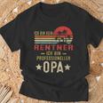 Ich Bin Kein Rentner Ich Bin Profesioneller Opa German T-Shirt Geschenke für alte Männer