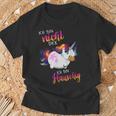 Ich Bin Nicht Dick Sondern Fluffy Thick Unicorn T-Shirt Geschenke für alte Männer