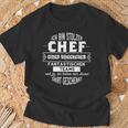 Ich Bin Stolzer Chef Einer Unheuer Fantastischen Teams T-Shirt Geschenke für alte Männer