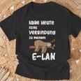 Ich Habe Heute Keine Connection Zu Meiner E-Lan Sloth I Have No Connection T-Shirt Geschenke für alte Männer