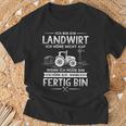 Ich Höre Nicht Auf Wenn Ich Mübin Farmer Ich T-Shirt Geschenke für alte Männer