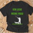 Ich Liebe Es Wenn Meine Frau Mich Jagen Go Llassen T-Shirt Geschenke für alte Männer