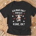 Ich Mag Halt Einfach Kühe Farmer Cow T-Shirt Geschenke für alte Männer