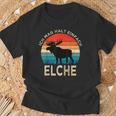 Ich Mag Halt Einfach Moose Animal Slogan Elk T-Shirt Geschenke für alte Männer