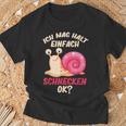 Ich Mag Halt Einfach Schnecken Ok Snail T-Shirt Geschenke für alte Männer