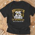 Ich Überlebte 25 Jahre Marriage Zum 25Th Wedding Anniversary T-Shirt Geschenke für alte Männer