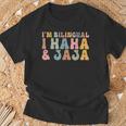 I'm Bilingual Ihaha And Jaja Spanish Teacher Maestra Latina T-Shirt Gifts for Old Men