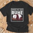 Immer Mit Der Ruhe Lustige Pandabär Sprüche T-Shirt Geschenke für alte Männer