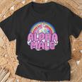 Ironic Alpha Maschio Unicorno Arcobaleno Per Uomo Donna Maglietta Regalos para ancianos