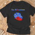 Isla De La Reunión Departamento 974 Bandera De Mapa De Antillas Camiseta unisex Regalos para ancianos