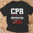 Istruttore Cpr Istruttore Di Pronto Soccorso Istruttore Divertente Cpr Maglietta Regalos para ancianos