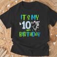 It's My 10Th Birthday Scooter Skating 10 Year Old Birthday T-Shirt Gifts for Old Men