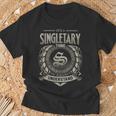 It's A Singletary Thing You Wouldn't Understand T-Shirt Gifts for Old Men