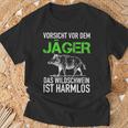 Jagd Jägerorsichtor Dem Jäger Wild Boar Is Harmlos T-Shirt Geschenke für alte Männer