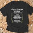 Jäger Unser Jägerunser Hunting T-Shirt Geschenke für alte Männer