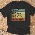 Jawad The Man The Myth The Legend Citazione Personalizzata Divertente Maglietta Regalos para ancianos