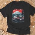 Jdm Japan Evo Mt Fuji Arte Giapponese Drift Car Graphic Maglietta Regalos para ancianos