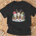 Jolie Glace De Noël Père Noël Renne Elfe Pour S Hommes Enfants T-Shirt Cadeaux pour les vieillards